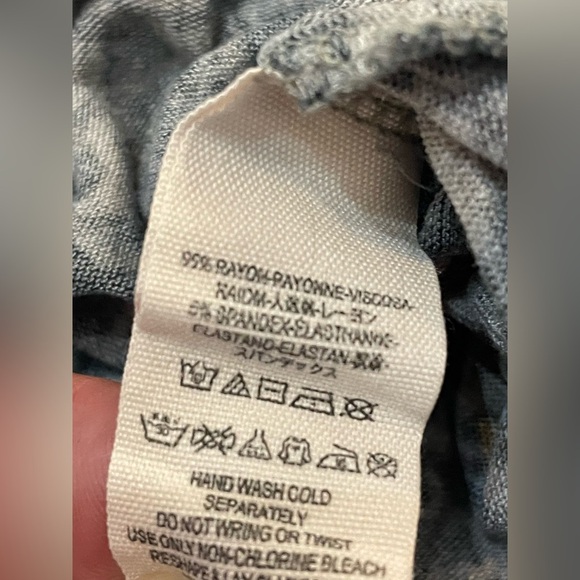 Free People Navy Printed Blouson Top, XS - Picture 12 of 12